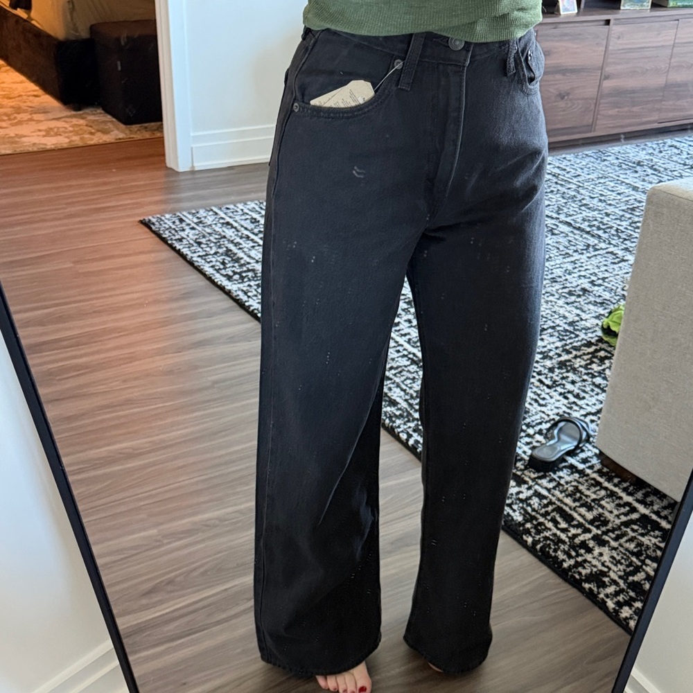 Levi's Black Cinch Baggy Jeans